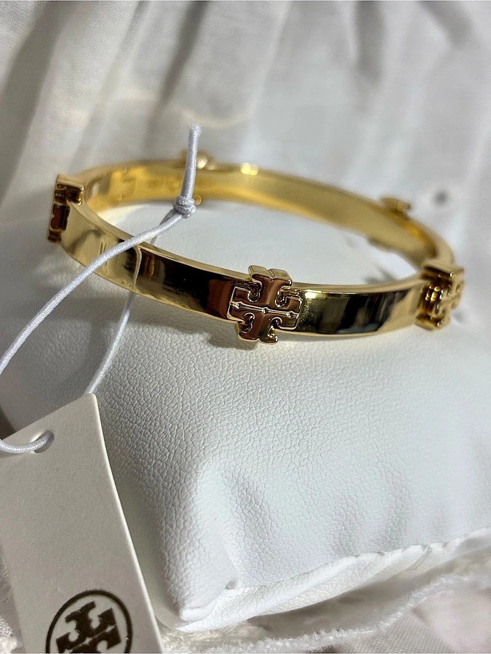 Tory Burch Icon Hinge Bracelet Gold